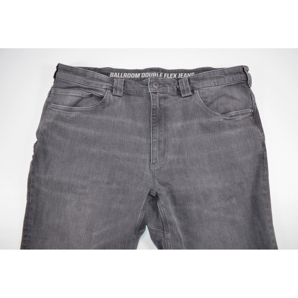 Duluth Trading Co Mens Ballroom Double Flex Jeans Gray Straight Leg Mens 40x31 - Picture 5 of 14